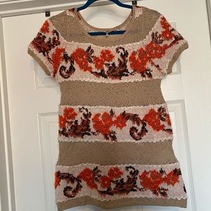 Knitted & Knotted fall stripe top